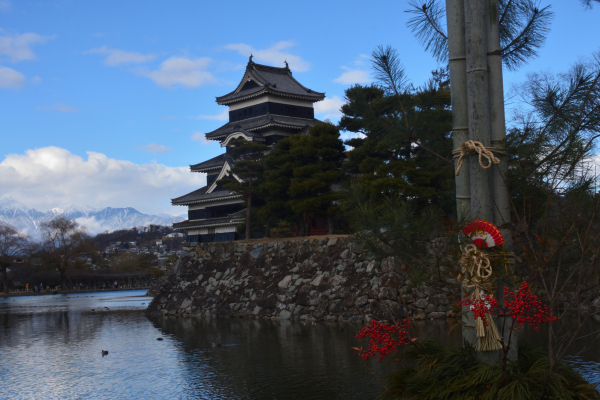 新春の国宝松本城