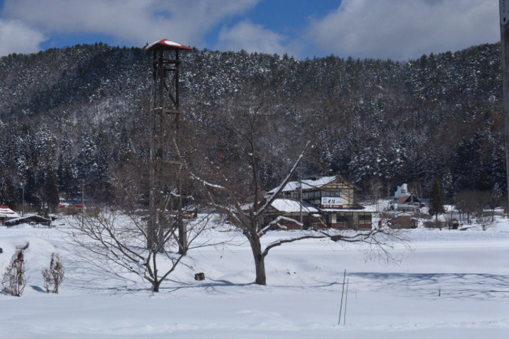 雪景色　美麻村